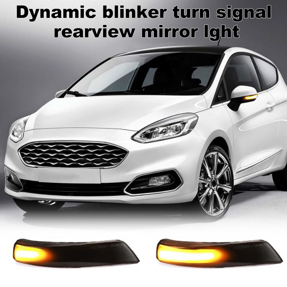 2pcs Dynamic Turn Signal Light LED Side Wing Rearview