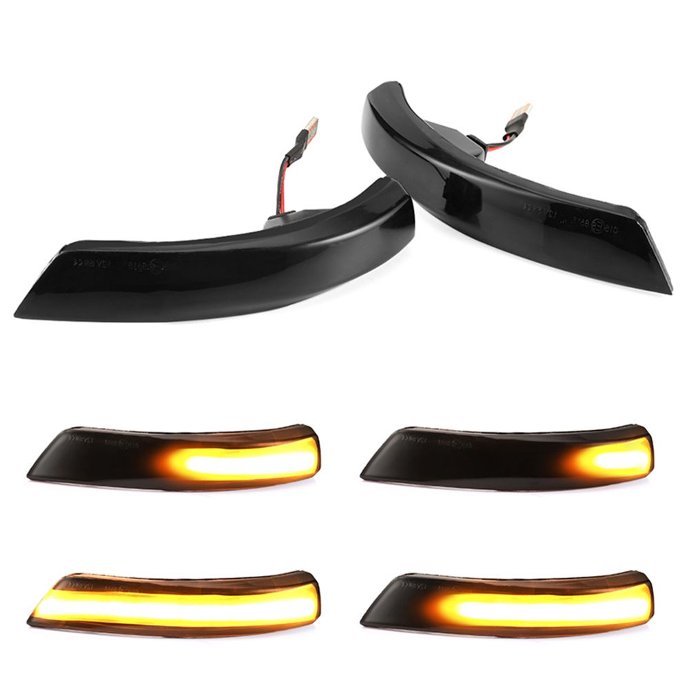 2pcs Dynamic Turn Signal Light LED Side Wing Rearview