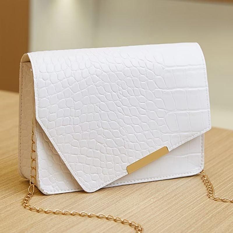 Portable Leather HandBags For Ladies Bag Women Mini Crossbody Bags (small) White