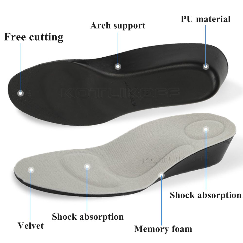 Invisible Height Increase Insole UniHeighten Heel Insert Grow Taller Increase Height Shoe Pad Heel Lift Taller Height 4.5cm