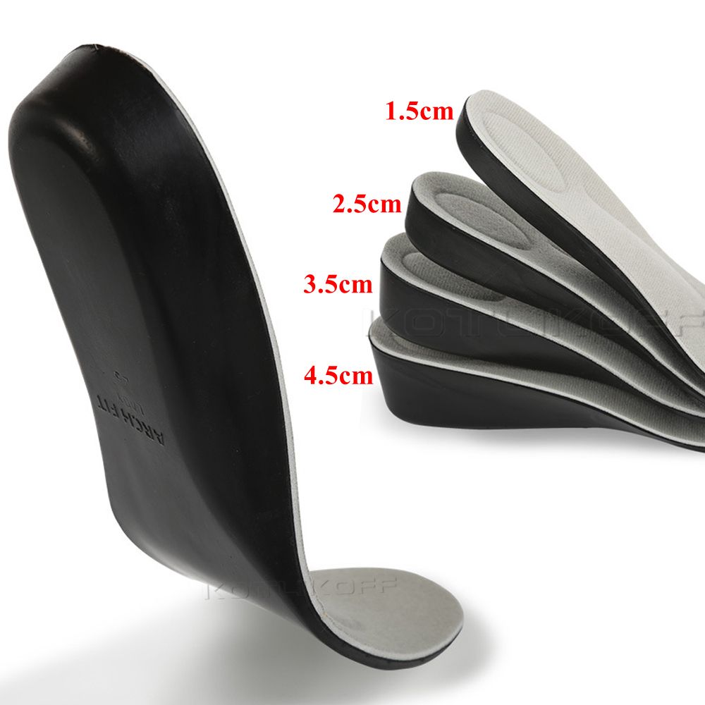 Invisible Height Increase Insole UniHeighten Heel Insert Grow Taller Increase Height Shoe Pad Heel Lift Taller Height 4.5cm