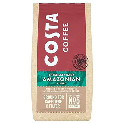 Coffee Intensely Dark Amazonian Blend Ground Coffee For Cafetiere & Filter - 200g
