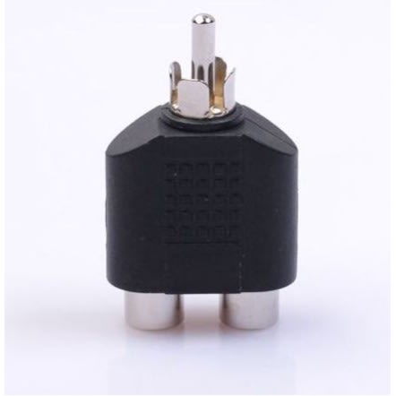 Rca Av Audio Splitter Adapter - 1 Male - 2 Female
