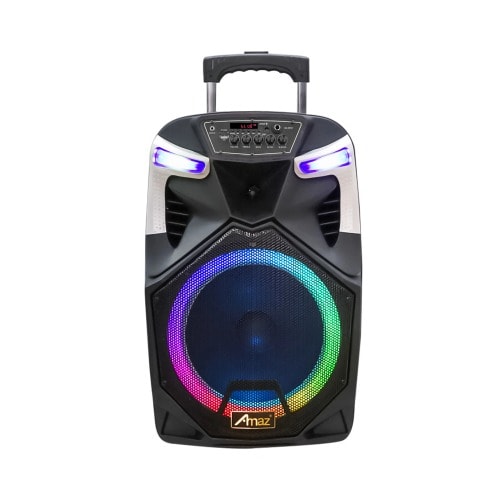 Amaz Bluetooth Outdoor  Portable Wireless Karaoke Bass  - Black - 12