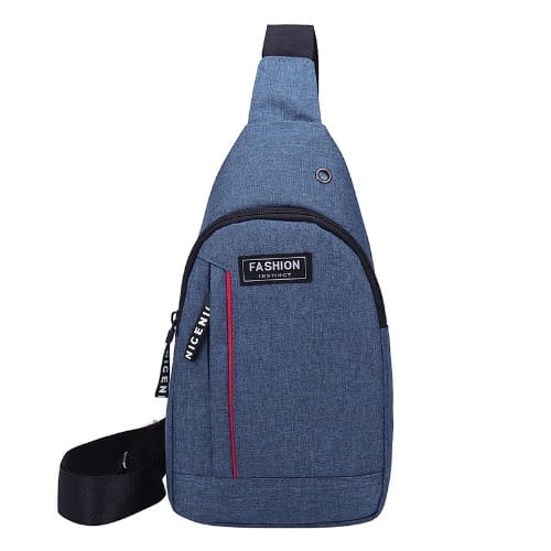Earphone Port Unisex Portable Chest Bag