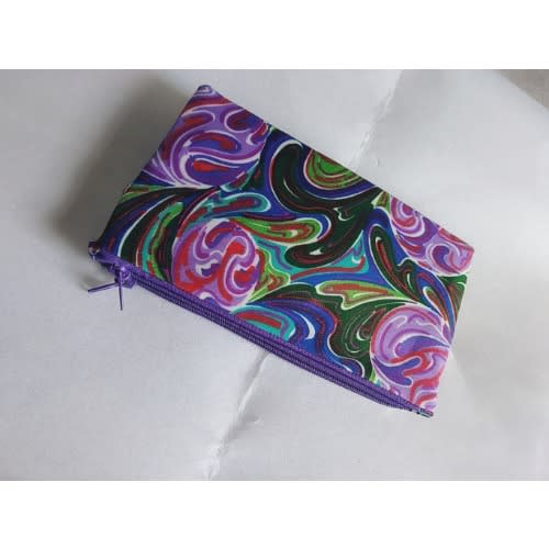 Double Zippered Ankara Mini Cross Body Bag
