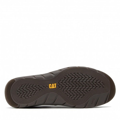 Cat Decisive Black Casual Leather Work Shoe - Brown