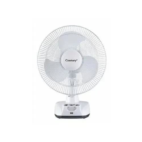 Century 12" Rechargeable Table Fan -frct-30-a1- White