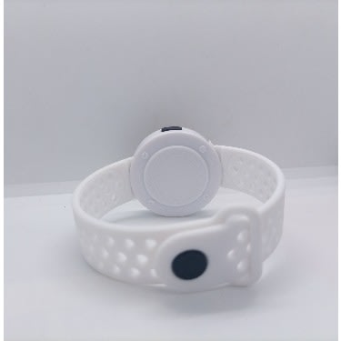 Round Face Hollow Strap Unisex Led Watch- White