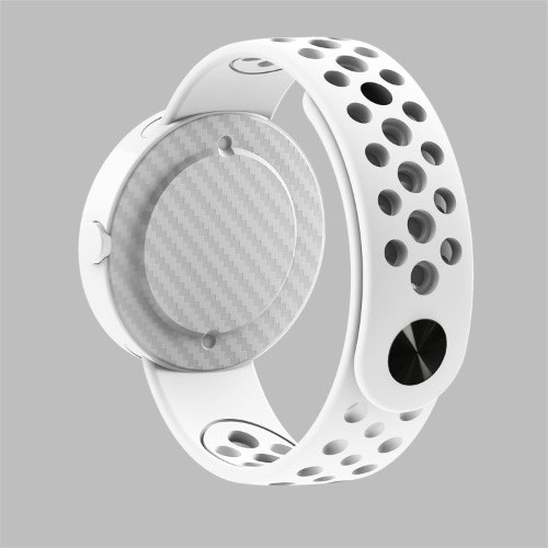 Round Face Hollow Strap Unisex Led Watch- White