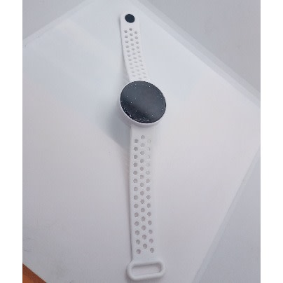 Round Face Hollow Strap Unisex Led Watch- White