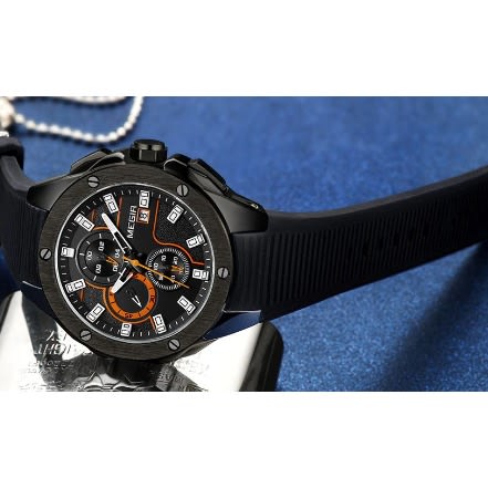 Sports Watch Chronograph - Night Shade Black