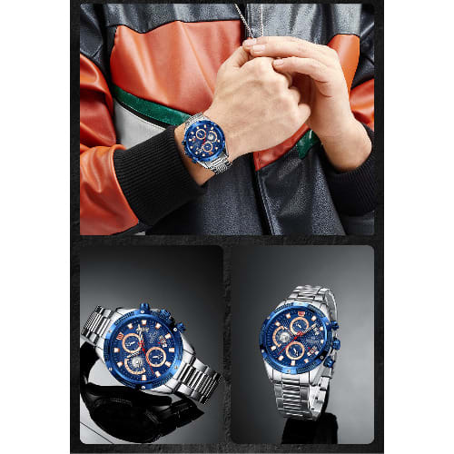 Men Watch - Blue Dial