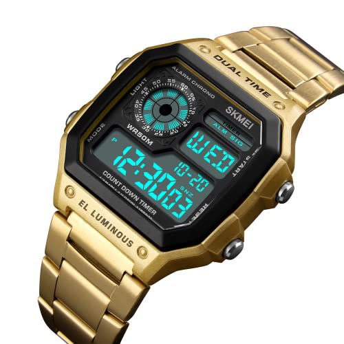 Digital Watch - Gold