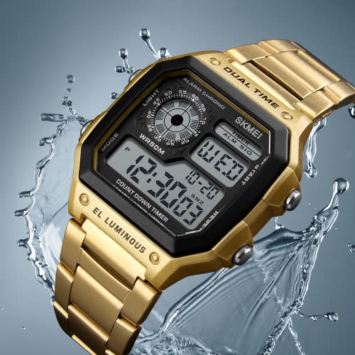 Digital Watch - Gold