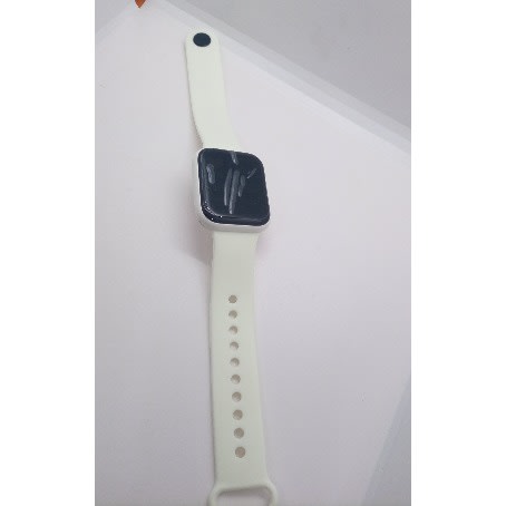 Unisex Touch Screen Cube LED Watch - White