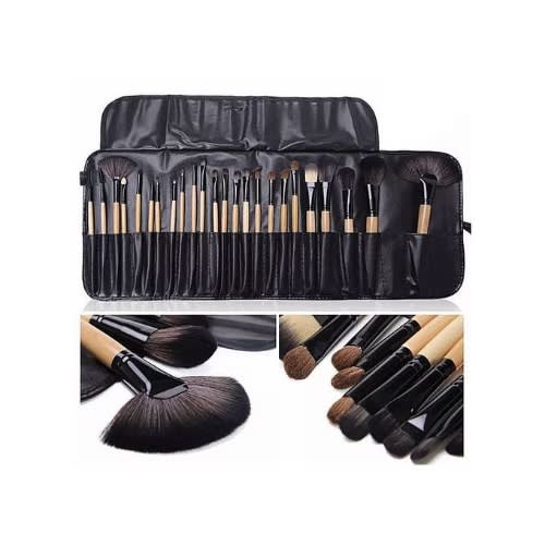 Makeup Brushes + Bag - 24 Pieces