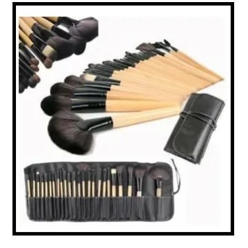 Makeup Brushes + Bag - 24 Pieces