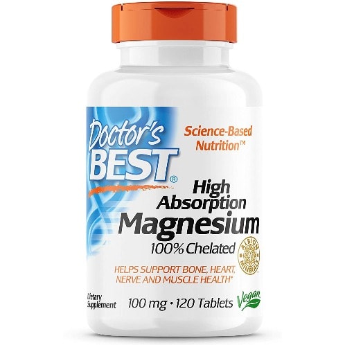 High Absorption Magnesium Glycinate 100 Mg, 120 Tablets