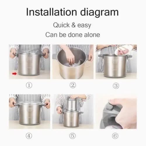 Yam Pounder - Food Processor- 12L - 1200W