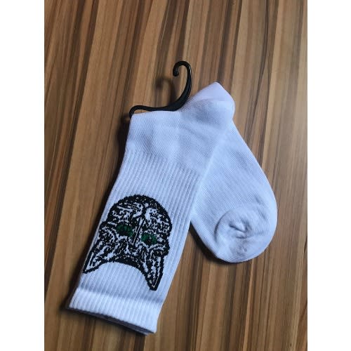 Men's Punk Cotton Socks-White