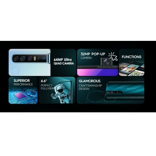 Camon 15 Premier - 6.6'' - 128GB ROM - 6GB RAM - Dual Sim - 4G Lte - 64mp - Fingerprint