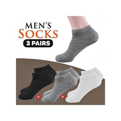 Men's Ankle Socks - Pack of 3