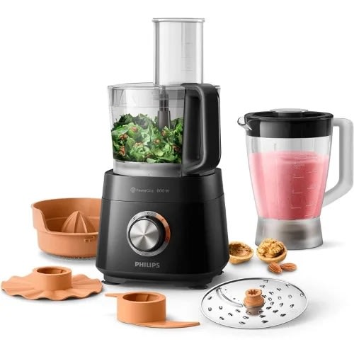 Viva Collection Hr7510/10 Plastic Food Processor - Black