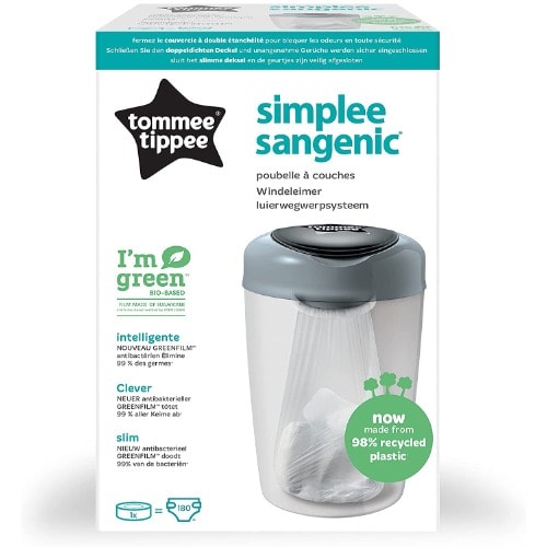 Simplee Sangenic Nappy Disposal Bin - Grey