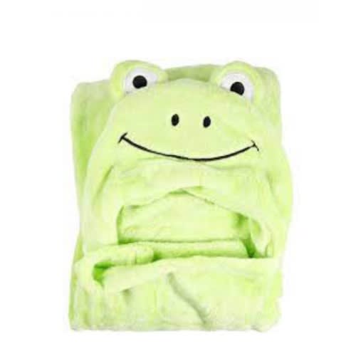 Frog Hooded Baby Blanket & Fleece