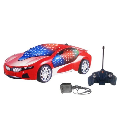 Remote Controlled Rechargeable Toy Car With 3d Lights