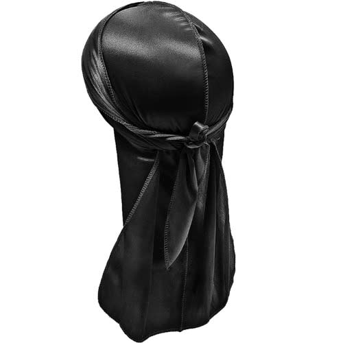 Plain Silk Durag - Black