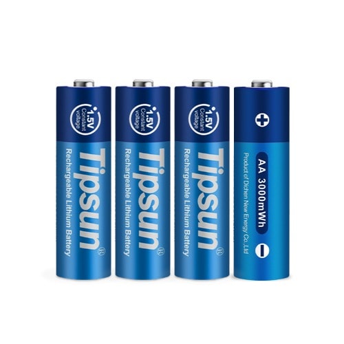 Tipsun 1.5v Aa 4pcs Rechargeable Battery With Charger