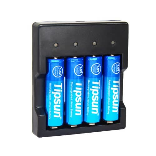 Tipsun 1.5v Aa 4pcs Rechargeable Battery With Charger