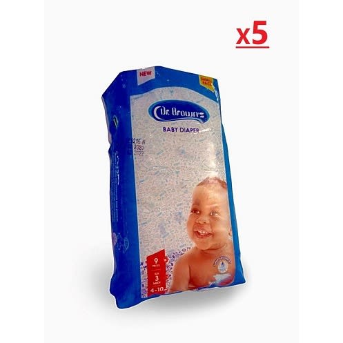 Baby Diapers (9 X 5 Diapers, Size 3, Small Pack)