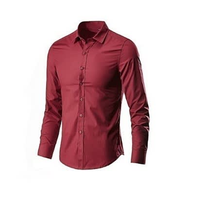 Quality Men's Long Sleeve-wine