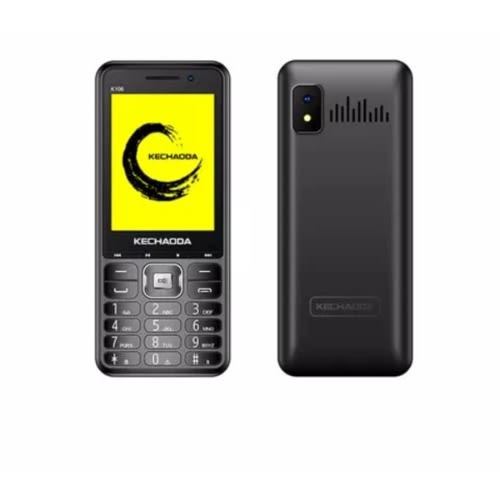 Kechaoda K106 Keypad Phone With 2.8 Inch Big Display + Torch - Dual Sim - 2G - 2500mAH - Black