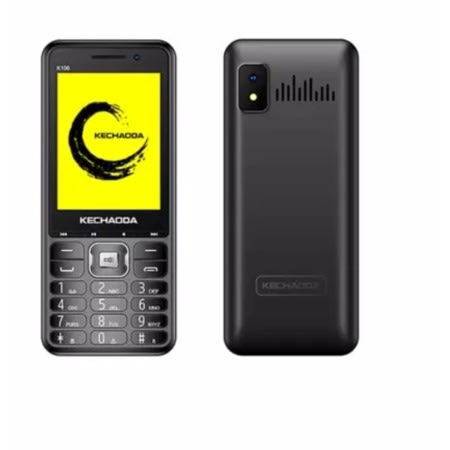Kechaoda K106 Keypad Phone With 2.8 Inch Big Display + Torch - Dual Sim - 2G - 2500mAH - Black