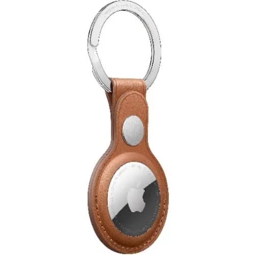 Leather Key Ring - Brown