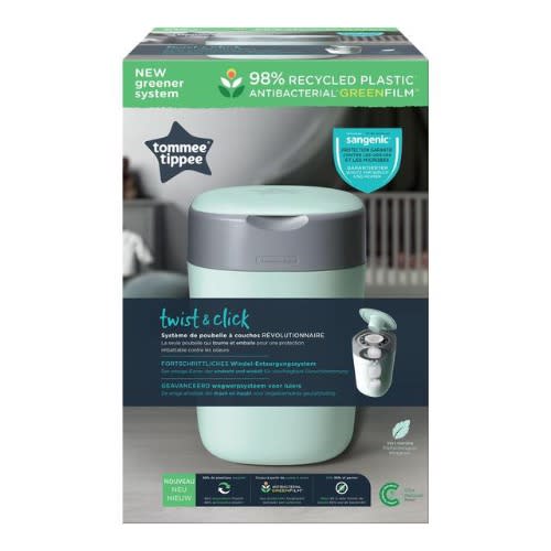 Sangenic Twist & Click Nappy Disposal Bin Peppermint