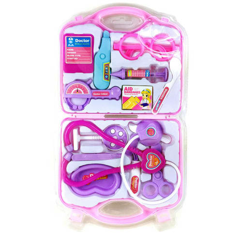 Medical Doctor Kit Play Set For Kids - Pink