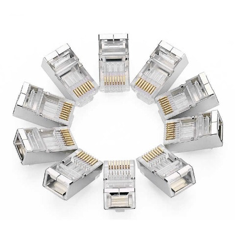 Cat6 Rj45 Connector Modular Ethernet Cable Head Plug -100pieces