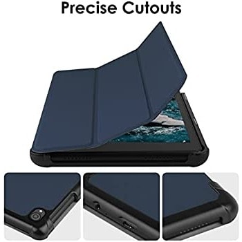 Flip Leather Case Cover For Nokia Tab T20 - Blue