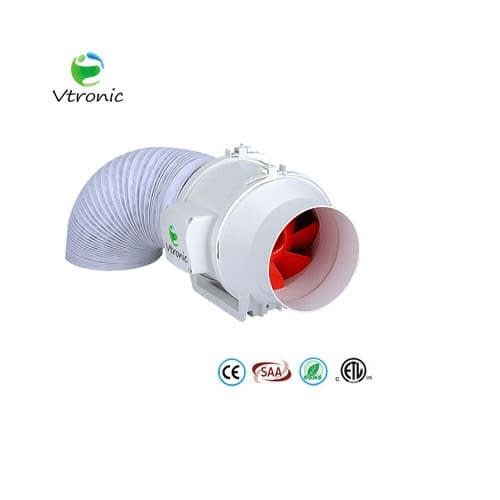 200mm Mixed Flow In-line Duct Exhaust Fan With 5.5 Meter Air Duct Hose