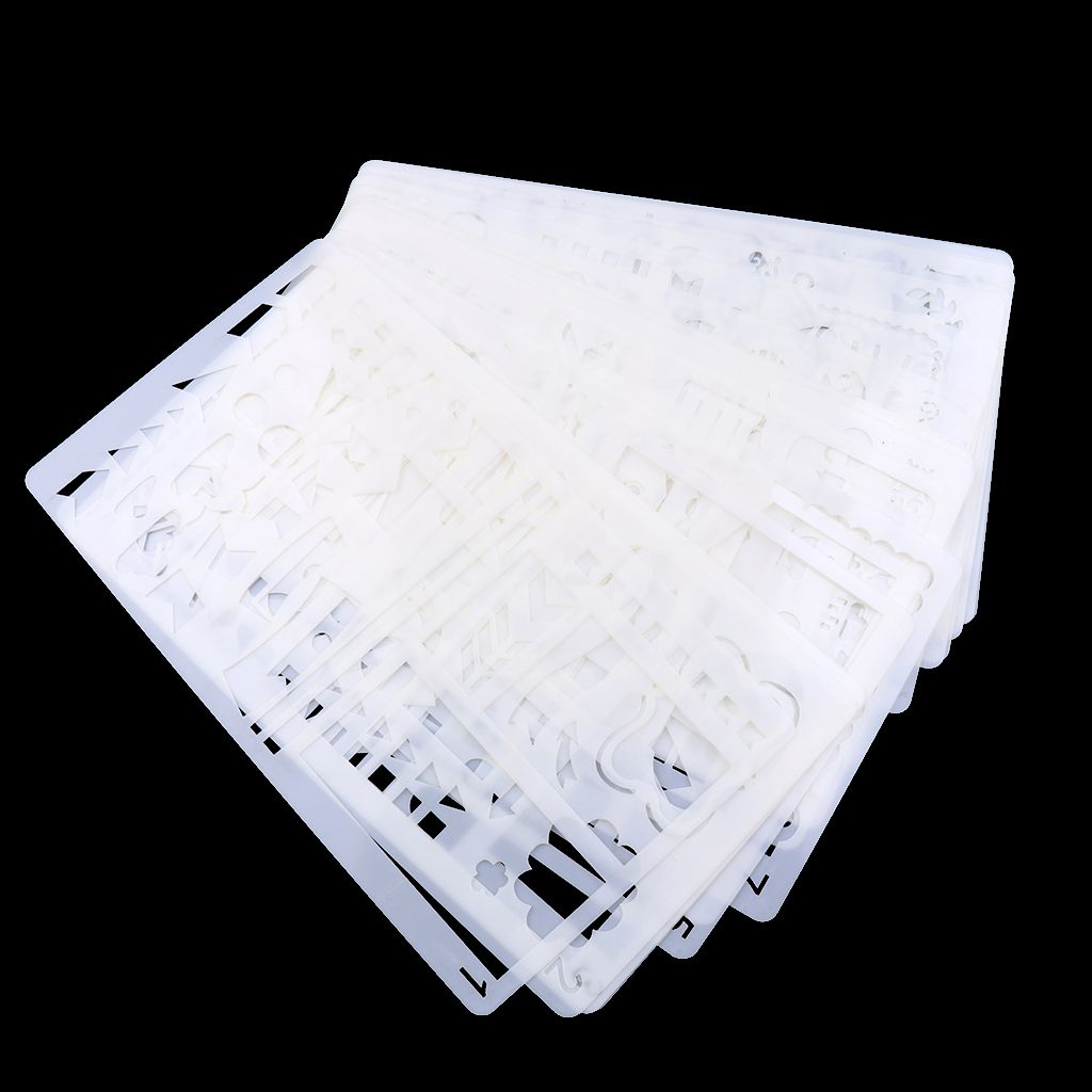 20 Pieces  Journal Stencils Drawing Template For