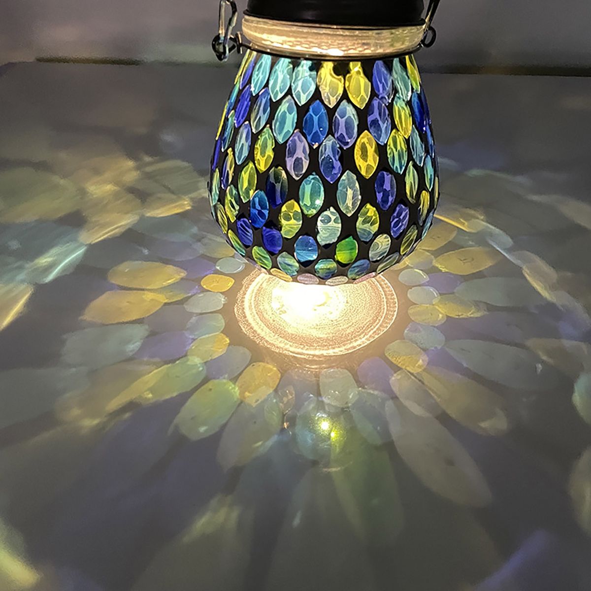 Solar Lamp Solar Lights Outdoor Hanging Lanterns Blue