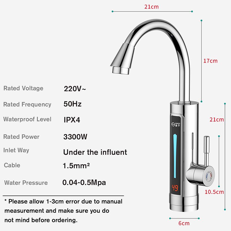 Instant Electric 3300W Hot Water Kitchen Water-Heater