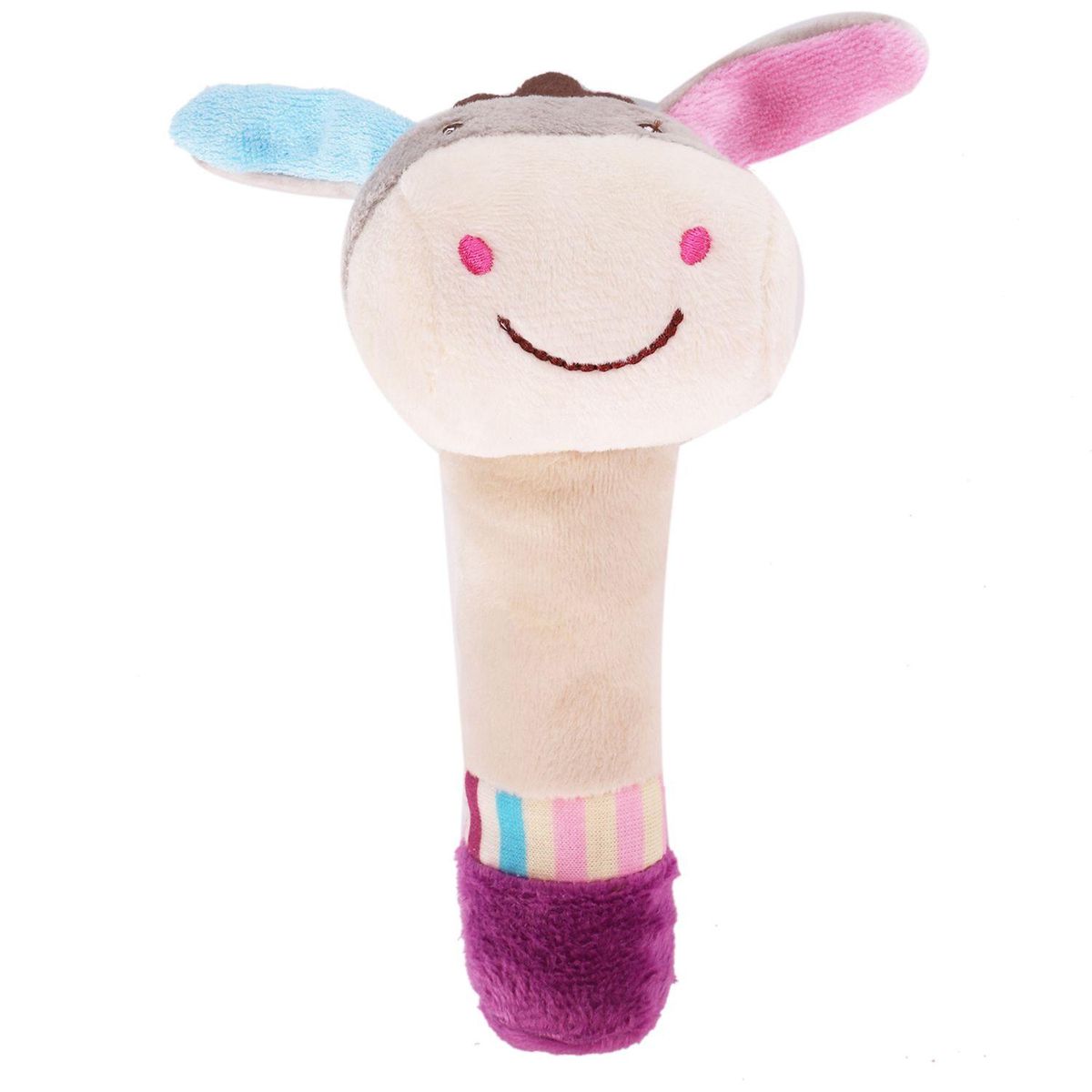 1 Pcs Plush Rattle Appease Animal Doll for Baby Education