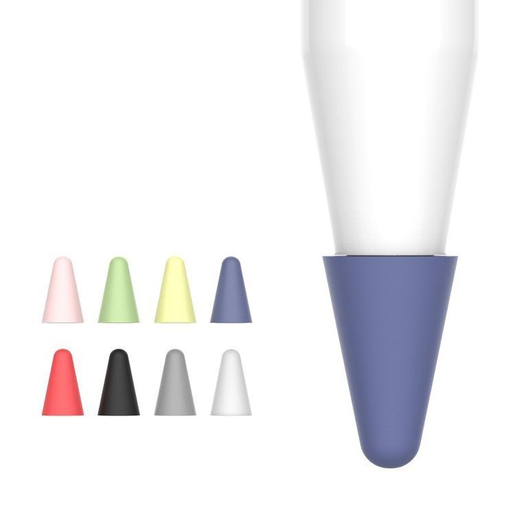 8 PCS / Set Universal Wearable Stylus Nib Cover For Apple Pencil 1 / 2(Colorful)