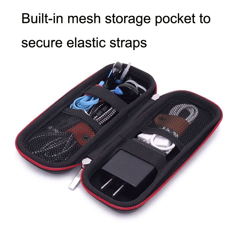GH1517 Voice Recorder Card Reader Digital Accessories Storage Bag(Black)